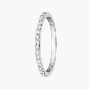 Half wedding band ring with 0.20 carat diamonds NAIA