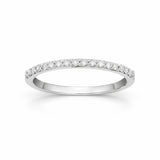 Half wedding band ring with 0.20 carat diamonds NAIA