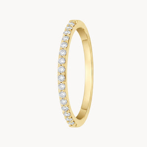 Half wedding band ring with 0.20 carat diamonds NAIA