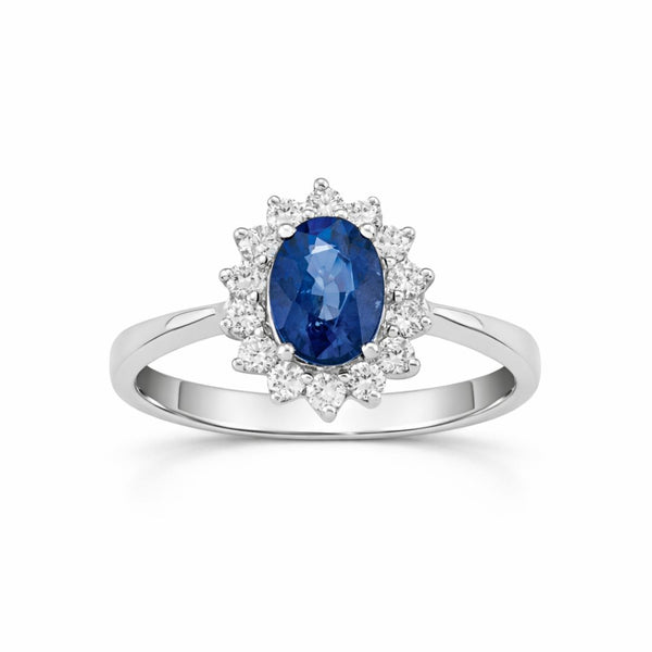 DIANE EMERALD AND DIAMOND RING