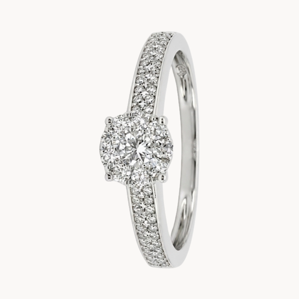 Pavé Diamond Rosette Ring