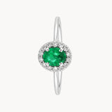 ANILLO ESMERALDA Y DIAMANTES BRIGITTE