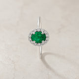 ANILLO ESMERALDA Y DIAMANTES BRIGITTE