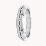 DIAMOND WEDDING BAND IN CHATON SETTING