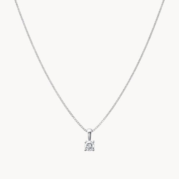 COLGANTE CON DIAMANTE GARRAS 0.10 QUILATES PUNTO DE LUZ