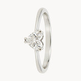 ANILLO SOLITARIO DIAMANTE TALLA CORAZON
