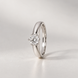ANILLO SOLITARIO CON MONTURA GRUESA