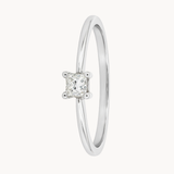 ANILLO CON DIAMANTE PRINCESA EN GARRAS