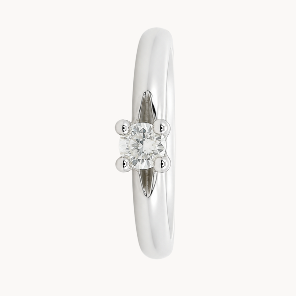 ANILLO SOLITARIO DIAMANTE EN GARRAS