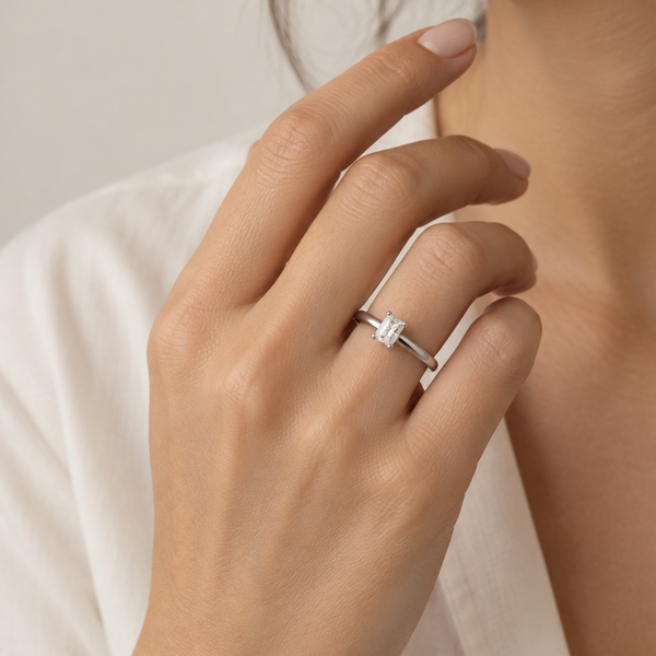 ANILLO SOLITARIO DIAMANTE RADIANT