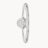 ANILLO SOLITARIO DIAMANTE EN BISEL
