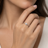 ANILLO SOLITARIO DIAMANTE EN BISEL