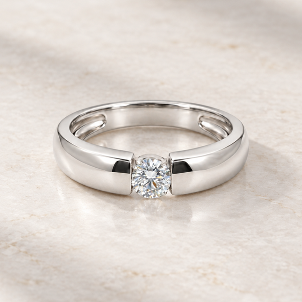 ANILLO SOLITARIO DIAMANTE EN TENSION