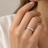 ANILLO SOLITARIO DIAMANTE EN TENSION