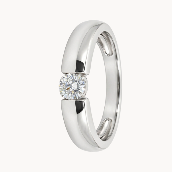 ANILLO SOLITARIO DIAMANTE EN TENSION