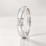 ANILLO SOLITARIO DIAMANTE SUSPENDIDO