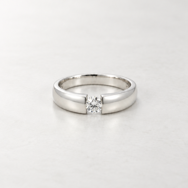 SUSPENDED DIAMOND SOLITAIRE RING