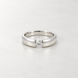 ANILLO SOLITARIO DIAMANTE SUSPENDIDO