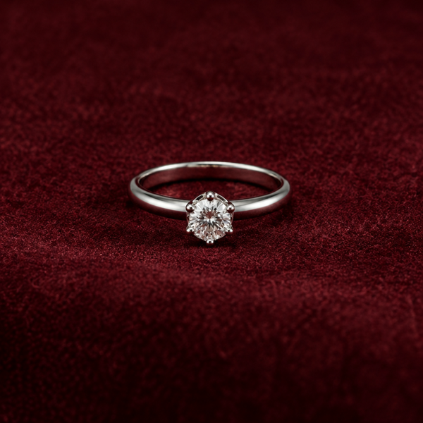 ANILLO SOLITARIO CON SEIS GARRAS