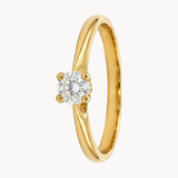 0.27-Carat Diamond Solitaire Ring