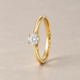 0.27-Carat Diamond Solitaire Ring