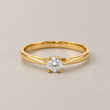 0.27-Carat Diamond Solitaire Ring