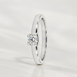 ANILLO SOLITARIO DIAMANTE EN CUATRO GARRAS