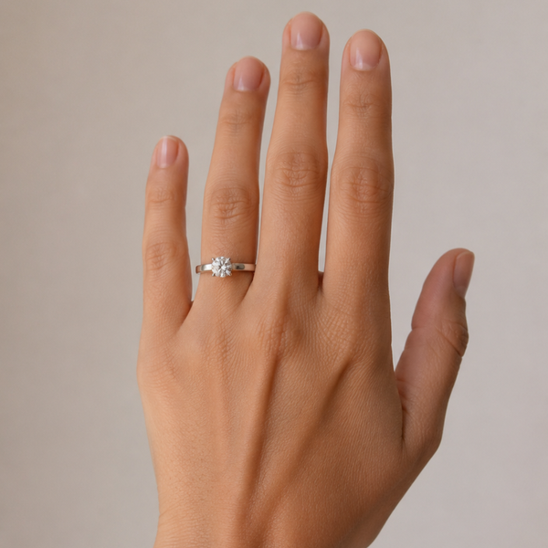 ANILLO SOLITARIO DIAMANTE ENVOLVENTE