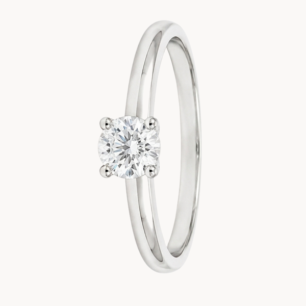 ANILLO SOLITARIO DIAMANTE EN CUATRO GARRAS