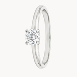 ANILLO SOLITARIO DIAMANTE EN CUATRO GARRAS