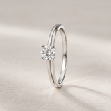 ANILLO SOLITARIO DIAMANTE EN CUATRO GARRAS