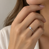 ANILLO SOLITARIO DIAMANTE EN CUATRO GARRAS