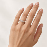 ANEL SOLITÁRIO DE DIAMANTE DE 0,55 QUILATES, COM GARRAS ARREDONDADAS, CERTIFICADO GIA