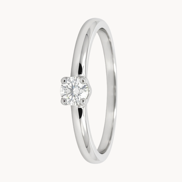 ANILLO SOLITARIO DIAMANTE BRILLANTE