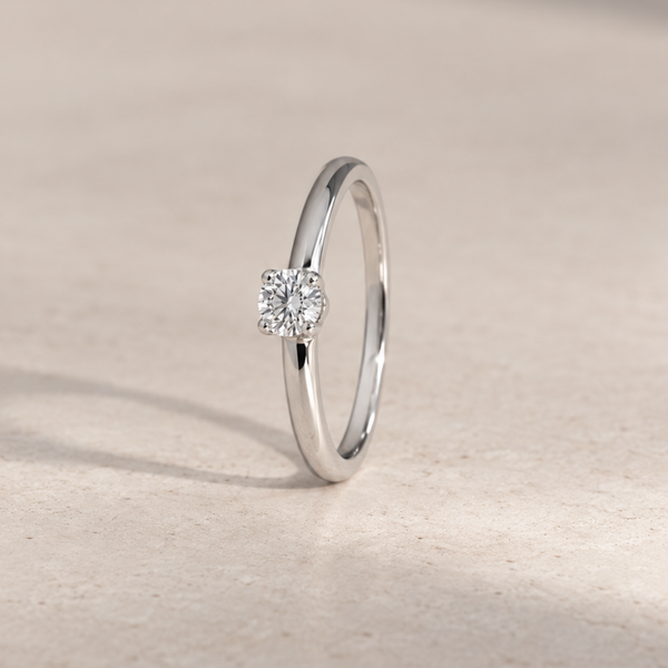 ANILLO SOLITARIO DIAMANTE BRILLANTE