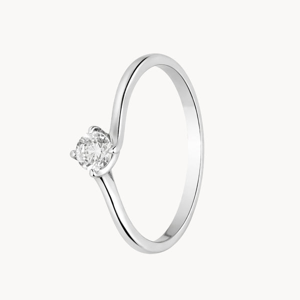 ANEL SOLITÁRIO COM DIAMANTE 0,21 QUILATES GABBY