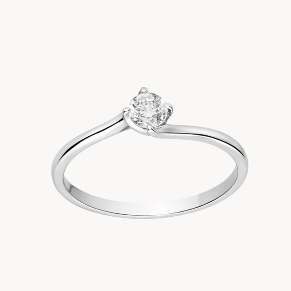 ANEL SOLITÁRIO COM DIAMANTE 0,21 QUILATES GABBY