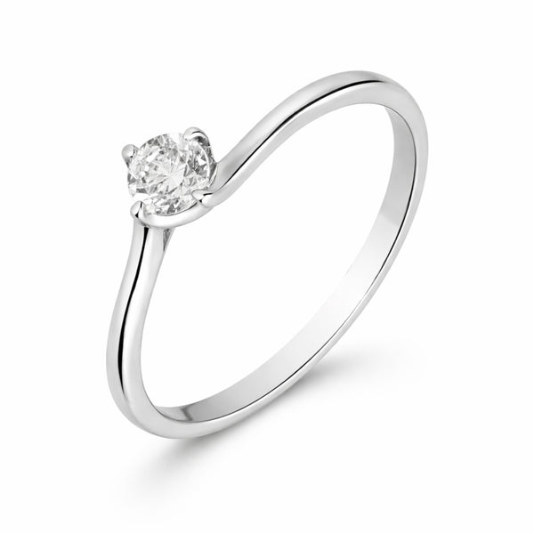 ANEL SOLITÁRIO COM DIAMANTE 0,21 QUILATES GABBY