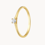 ANILLO SOLITARIO CON DIAMANTE 0.11 QUILATES FRANZI