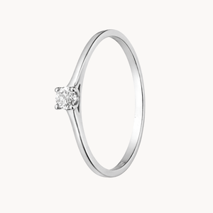 ANILLO SOLITARIO CON DIAMANTE 0.11 QUILATES FRANZI
