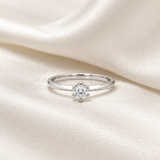 SOLITAIRE RING WITH SIX PRONGS
