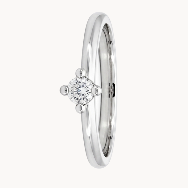 ANILLO SOLITARIO DIAMANTE EN CUATRO GARRAS