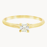 ANILLO SOLITARIO CUATRO GARRAS CON DIAMANTE 0.20 QUILATES GERTIE