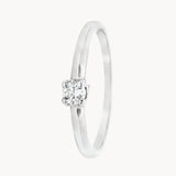 ANILLO SOLITARIO CON DIAMANTE 0.19 QUILATES NEFELI