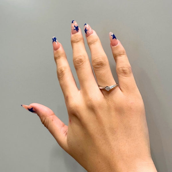 ANILLO SOLITARIO CON DIAMANTE 0.20 QUILATES GARNET