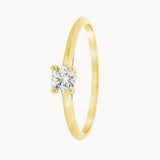 ANILLO SOLITARIO CUATRO GARRAS CON DIAMANTE 0.16 QUILATES GERTIE