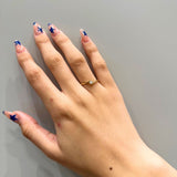 ANILLO SOLITARIO CON DIAMANTE 0.10 QUILATES GARNET