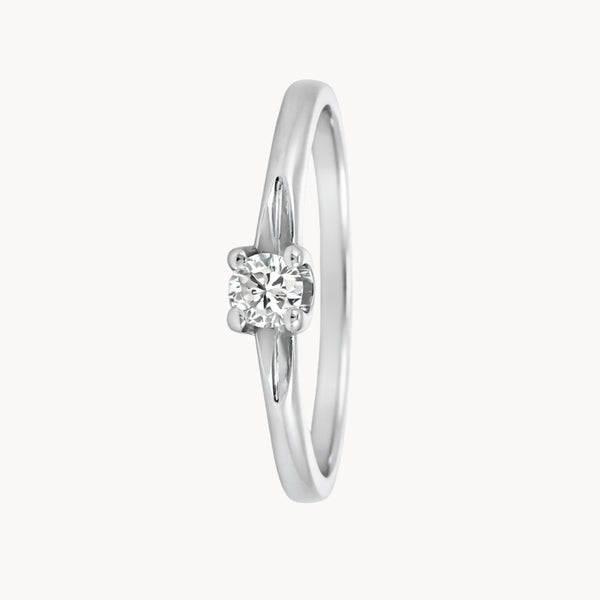 ANILLO SOLITARIO CON DIAMANTE 0.10 QUILATES ALICA