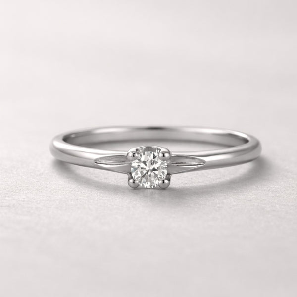 ANILLO SOLITARIO CON DIAMANTE 0.10 QUILATES ALICA