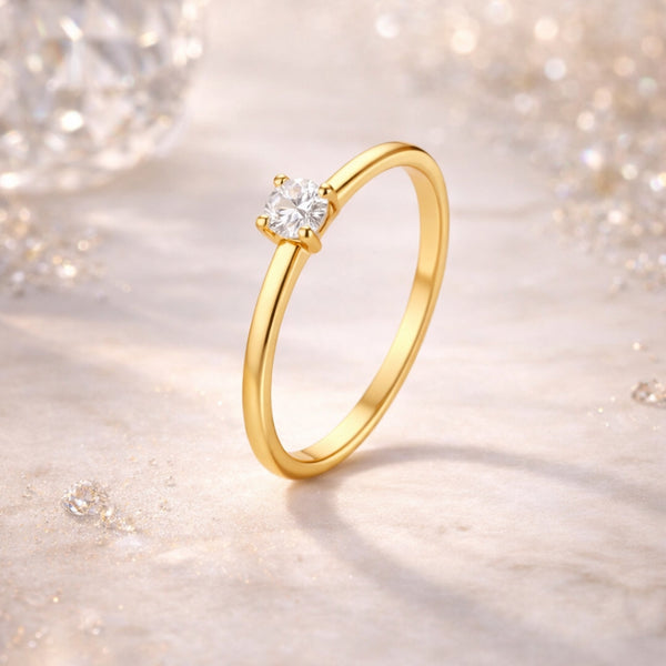 ANILLO SOLITARIO CON DIAMANTE 0.15 QUILATES LESLEY